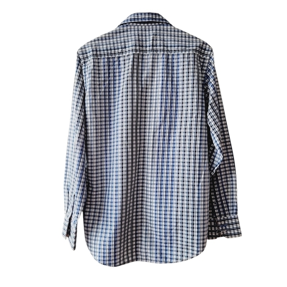 Robert Graham Classic Fit Blue Plaid Button Down Shirt - Picture 2 of 15